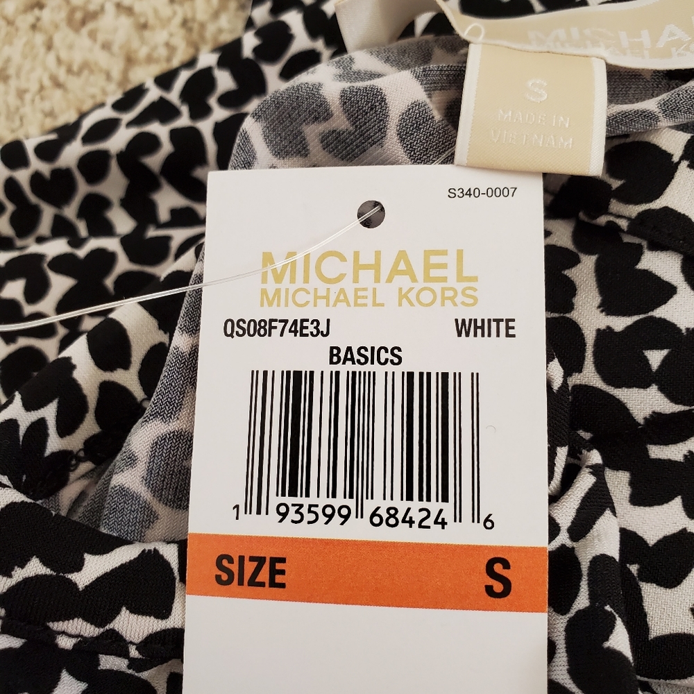 Michael Kors heart print sleeveless dress, small, black - Picture 4 of 8